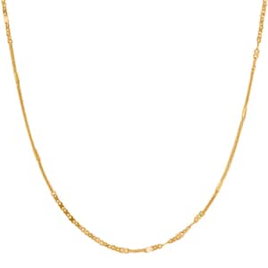 24K Yellow Gold 2mm X Link Chain Necklace 20 Inches 3.10 Grams