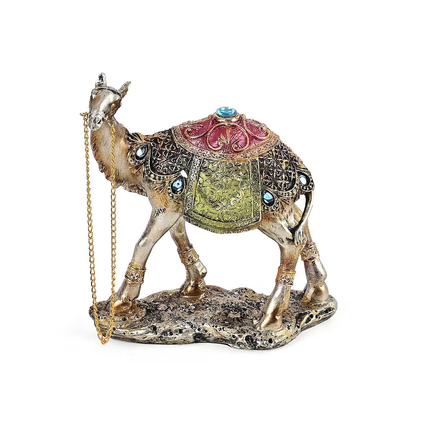 Silver Color Resin Camel Statue
