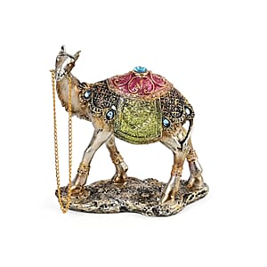 Silver Color Resin Camel Statue
