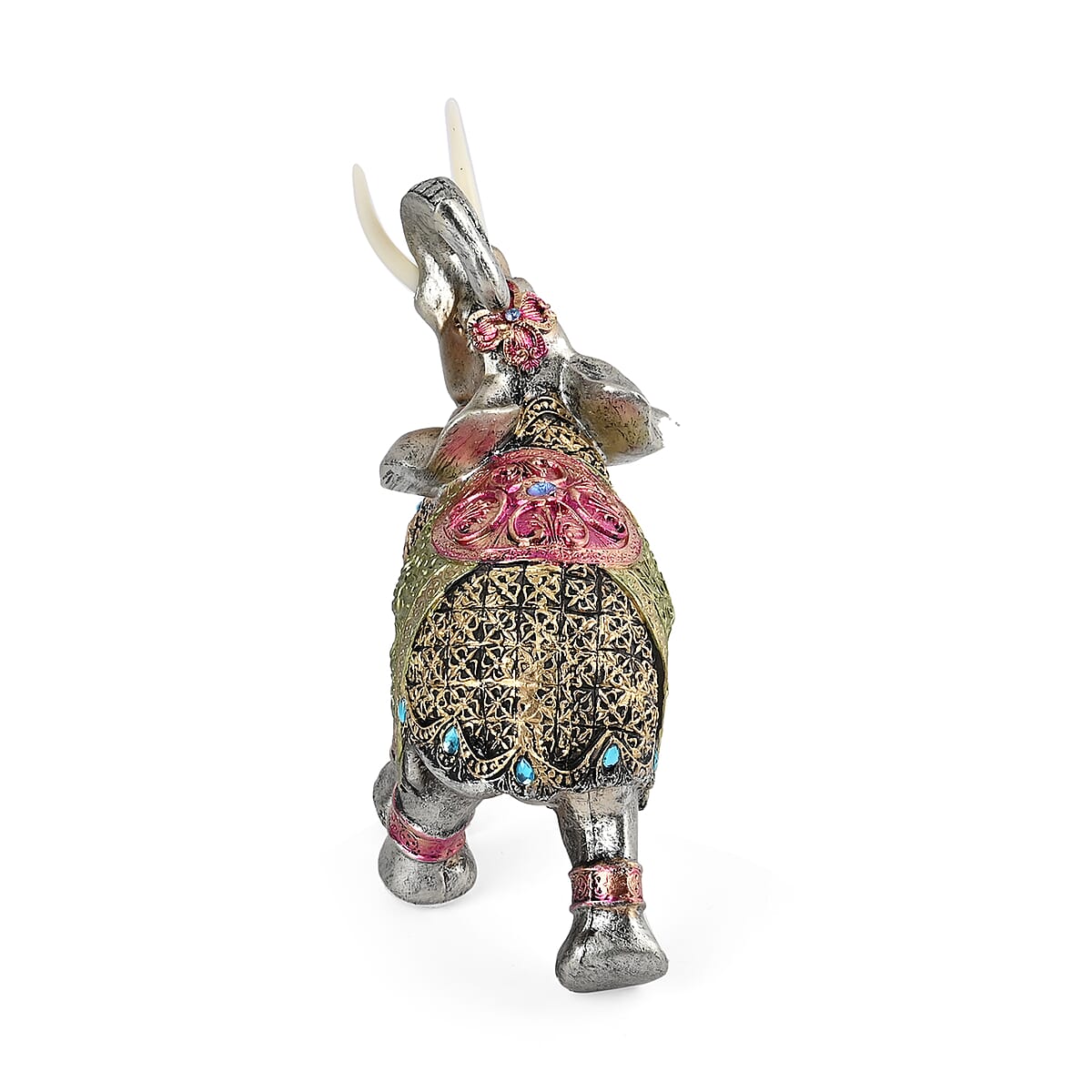 Silver Color Resin Elephant Statue image number 5