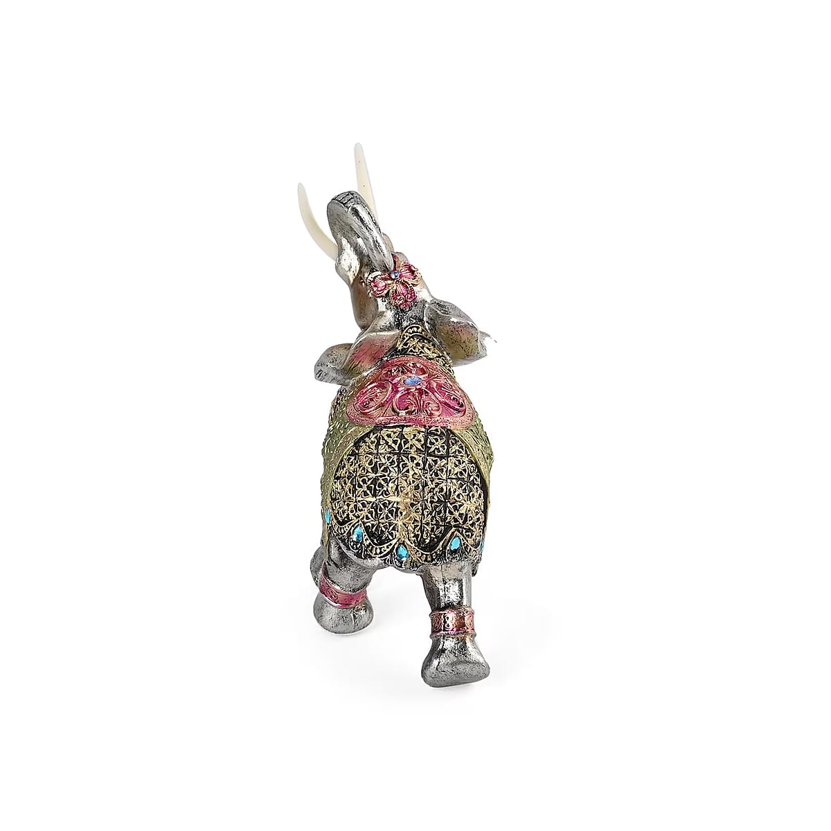 Silver Color Resin Elephant Statue image number 9