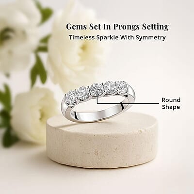 Modani Natural Diamond (G, VVS2) Ring in 950 Platinum 1.00 ctw (Size 11.0)