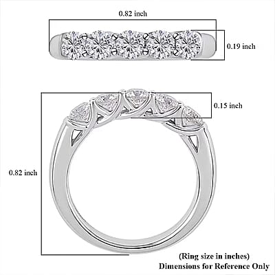 Modani Natural Diamond (G, VVS2) Ring in 950 Platinum 1.00 ctw (Size 11.0)