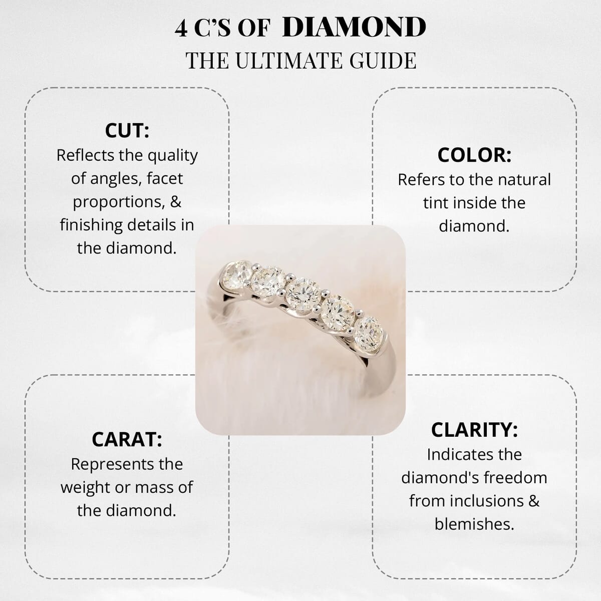 Modani G VVS2 Natural Diamond 1.00 ctw Ring, 950 Platinum Ring, 5 Stone Ring, Wedding Band Ring 8 Grams image number 4