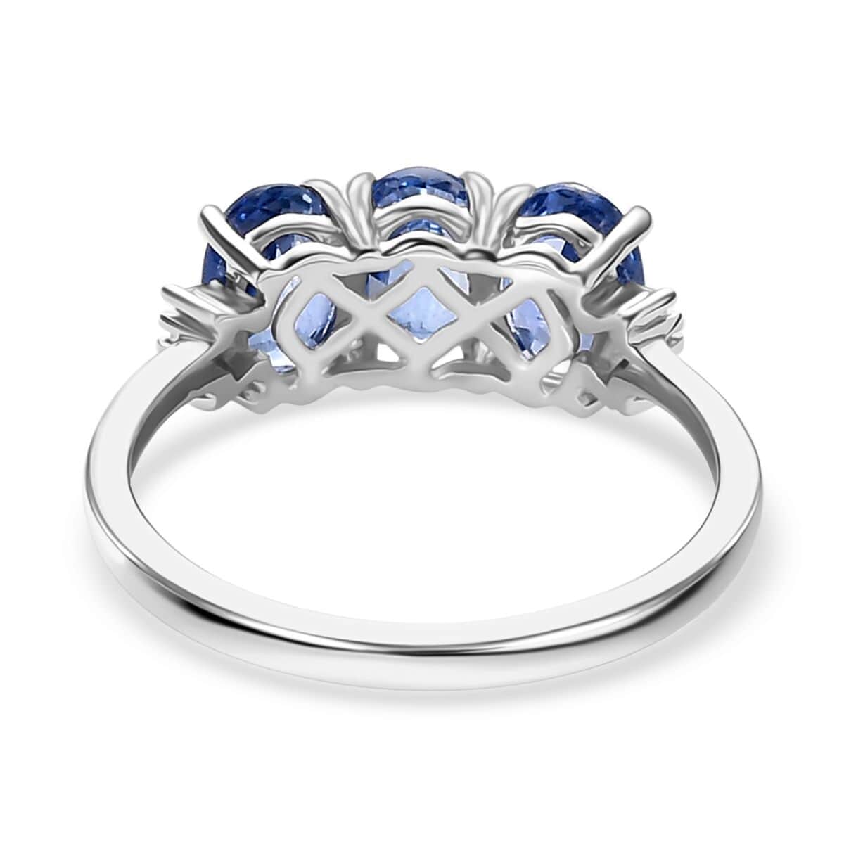 Buy Luxoro 10K White Gold AAA Ceylon Blue Sapphire and Diamond 3