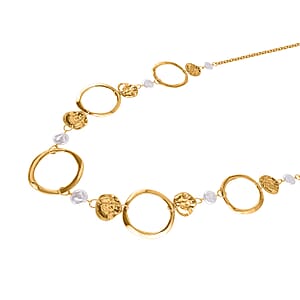 Simulated Pearl Necklace in Goldtone 28-30 Inches