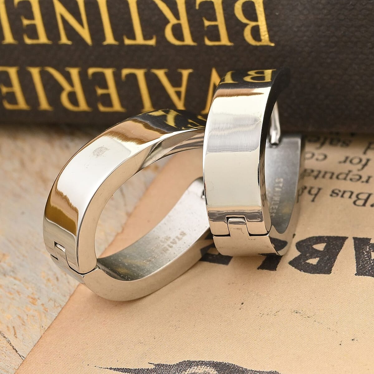 Earrings in  Stainless Steel image number 1