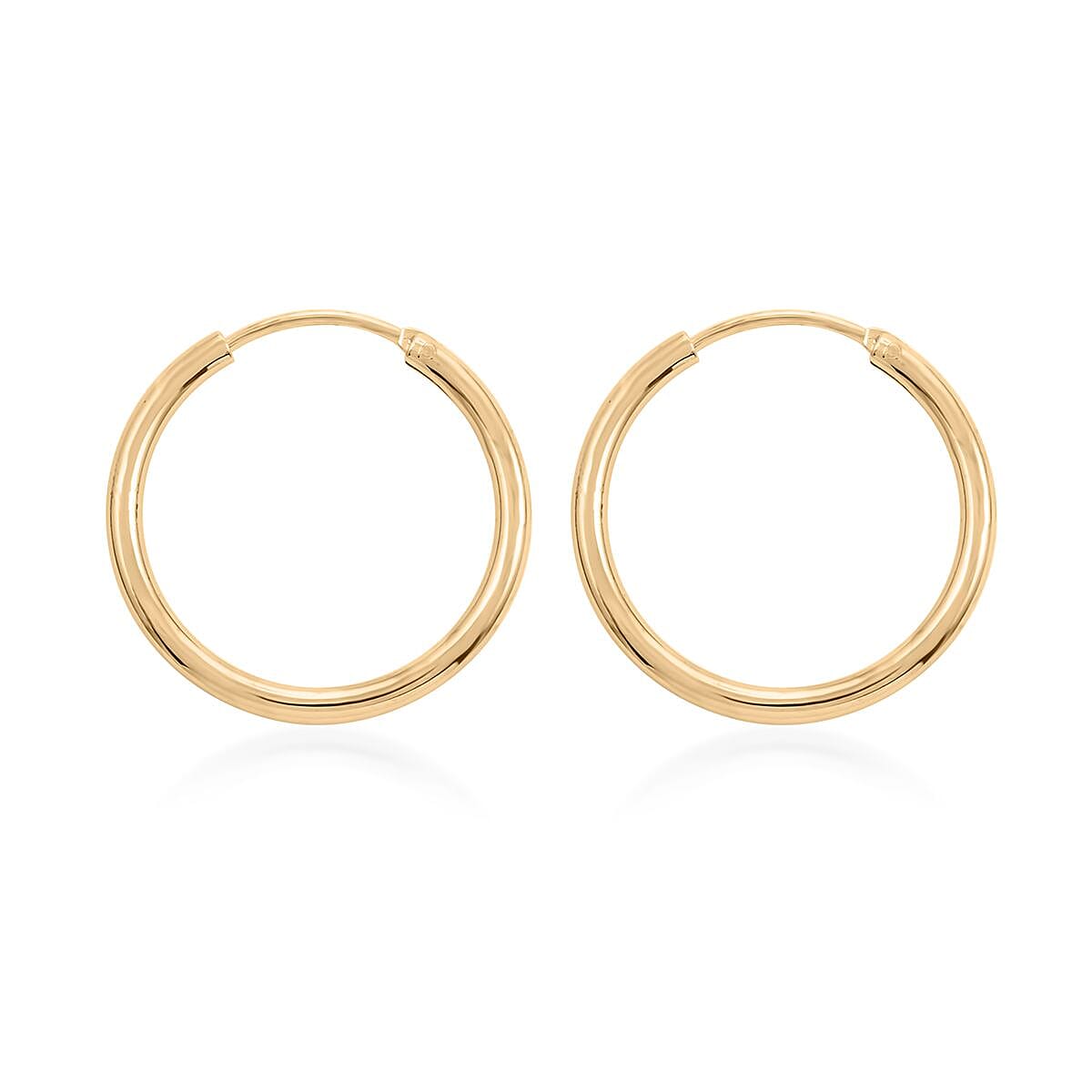 Earrings in ION Plated YG Stainless Steel