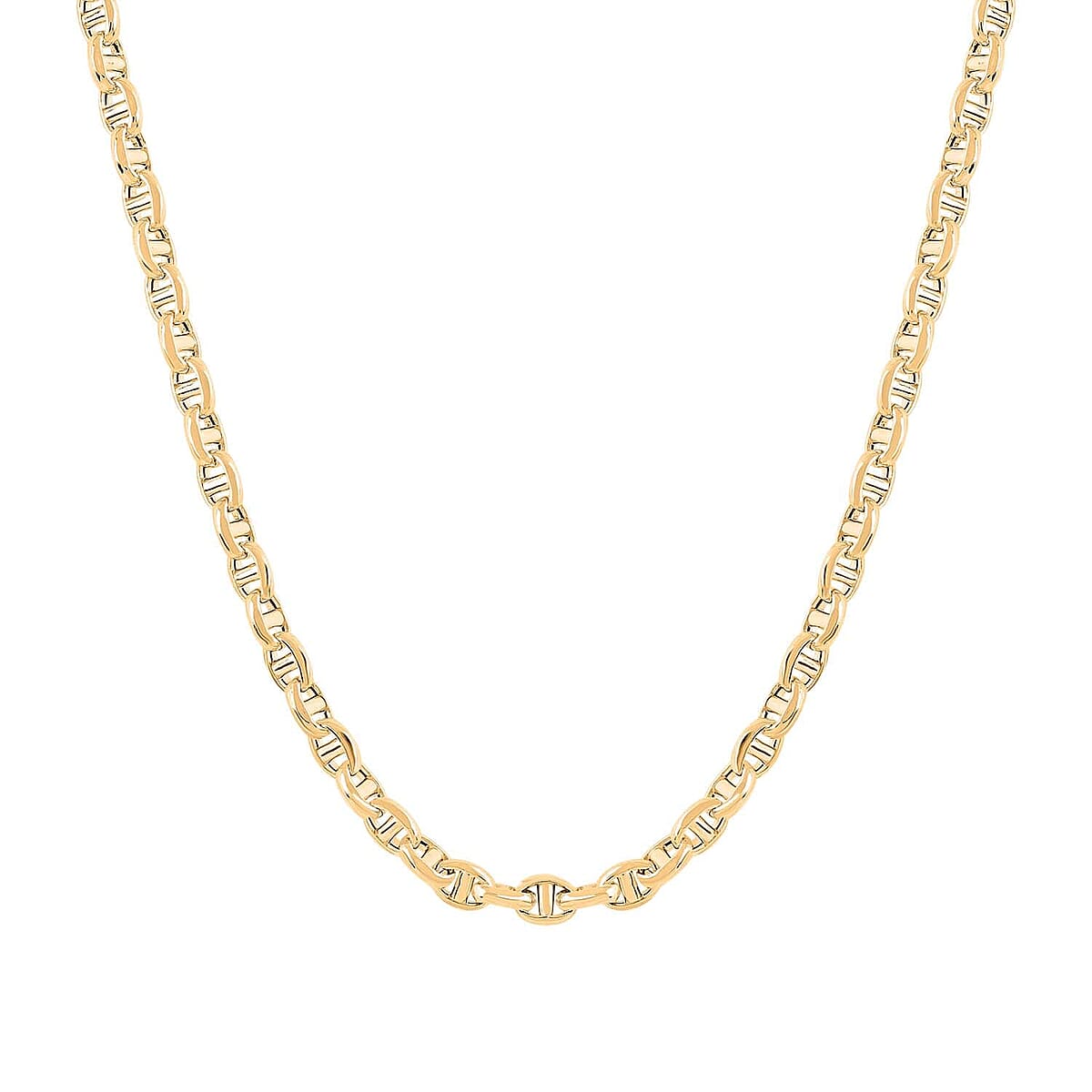 14K Yellow Gold 3mm Filk Chain Necklace 18 Inches 4.45Grams image number 0