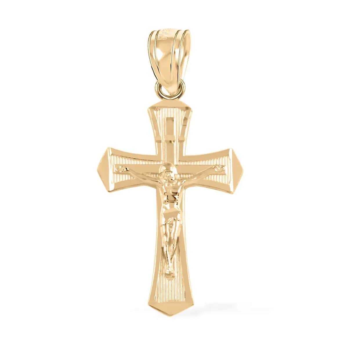 Crucifix Pendant, Cross Pendant, 10K Yellow Gold Pendant, Gold Jewelry, Gold Cross Pendant 0.70 Grams image number 0