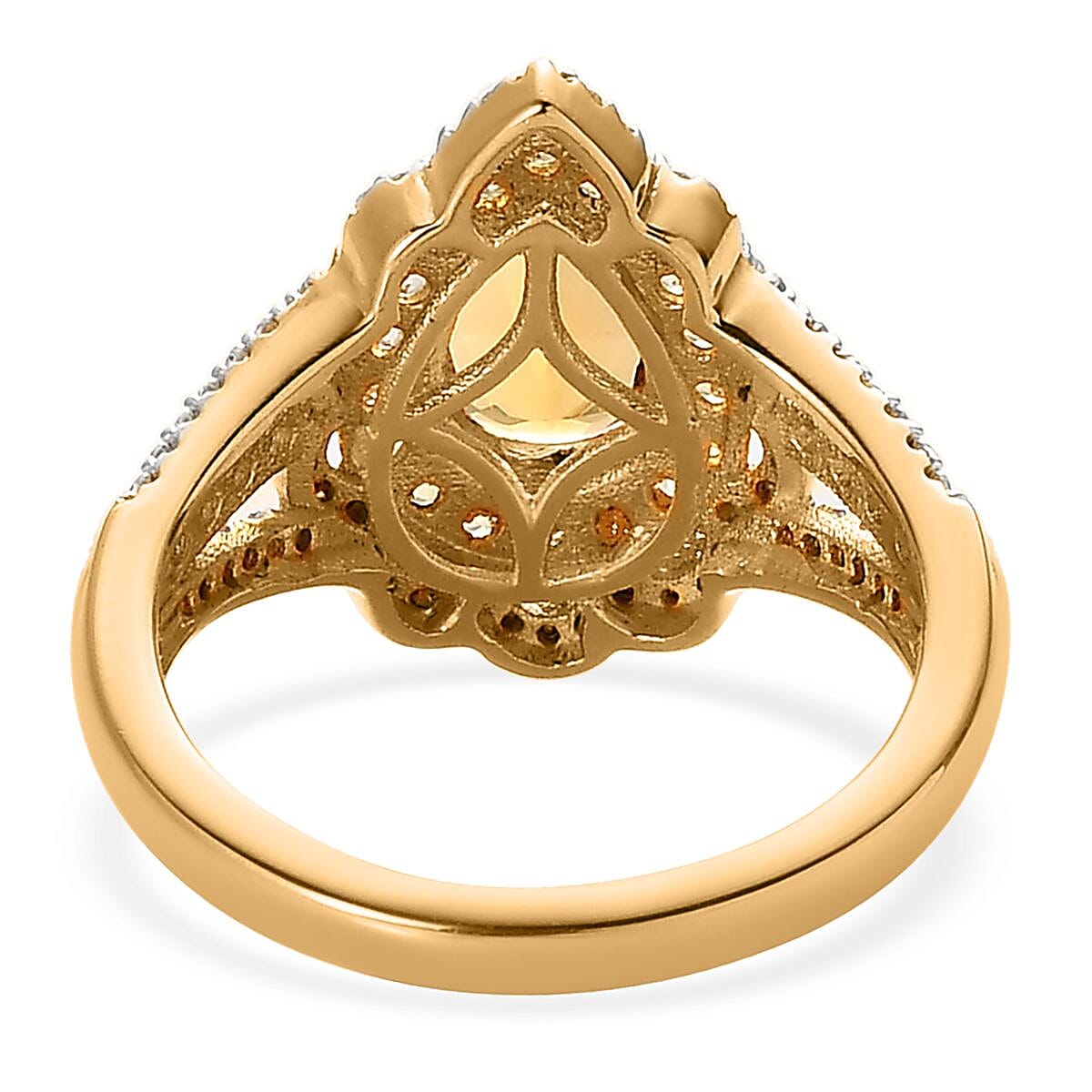 Premium Brazilian Heliodor and Multi Gemstone Ring in Vermeil Yellow Gold Over Sterling Silver (Size 7.0) 1.75 ctw image number 4