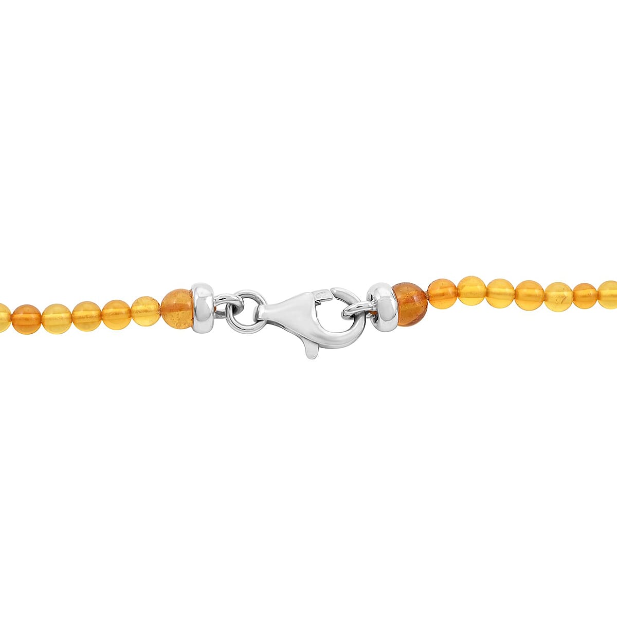 Multi Colored Amber Necklace 28 Inches in Sterling Silver image number 3