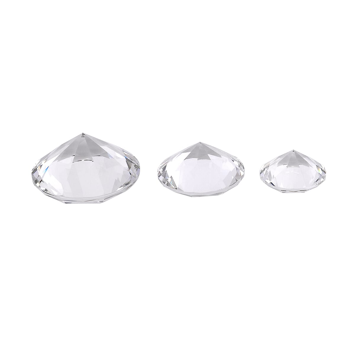 Transparent 3pcs Crystal (2.36", 3.15", 3.94") image number 2