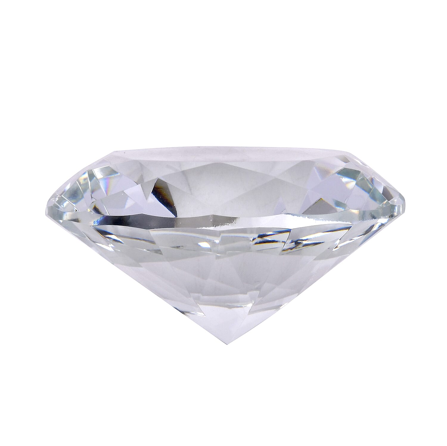 Transparent Decorative Diamond Shaped Crystal with Stand
