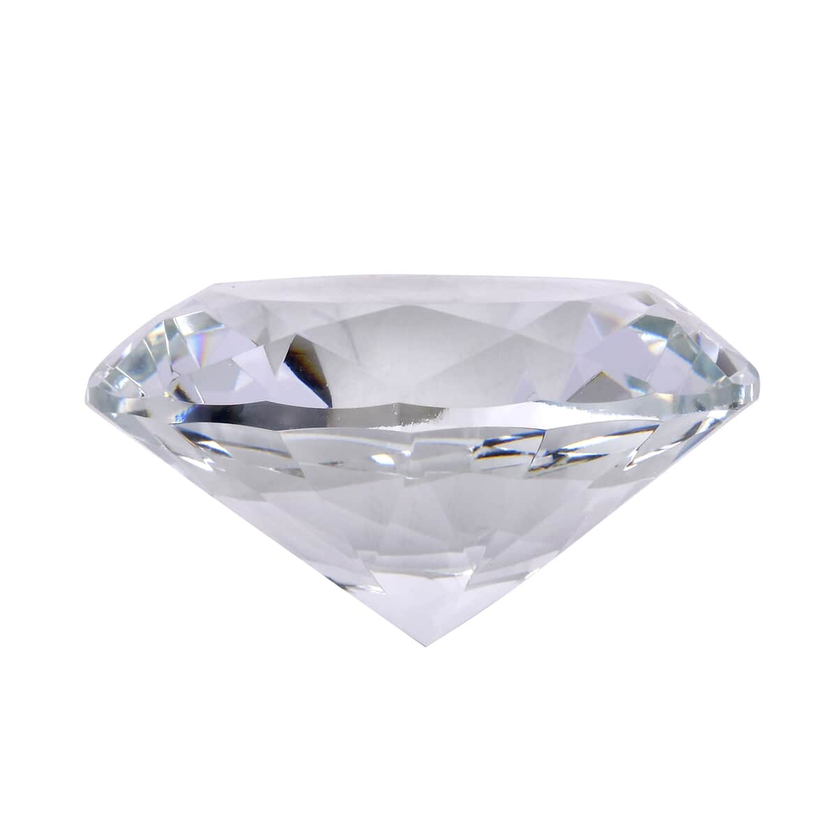 Transparent Decorative Diamond Shaped Crystal with Stand (4.72") image number 2