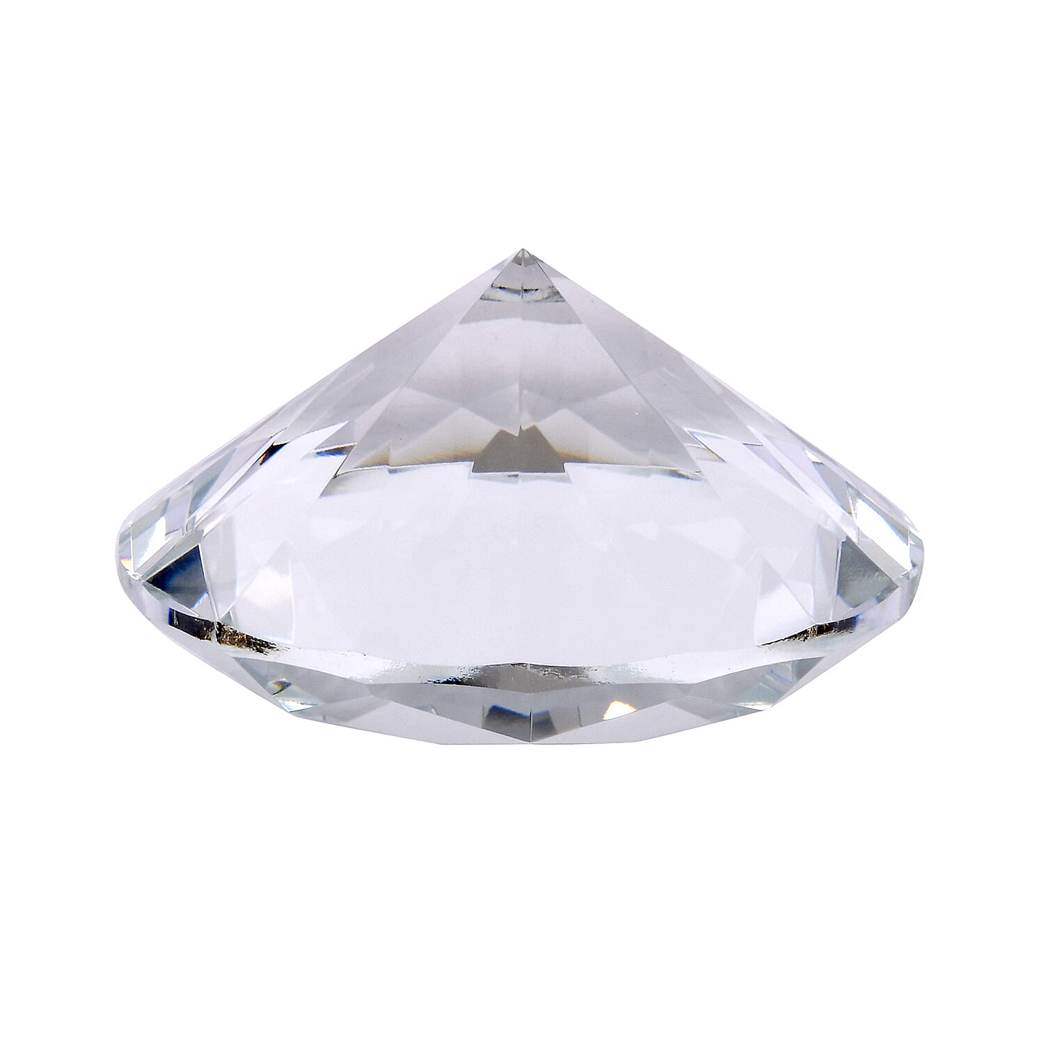 Transparent Decorative Diamond Shaped Crystal with Stand