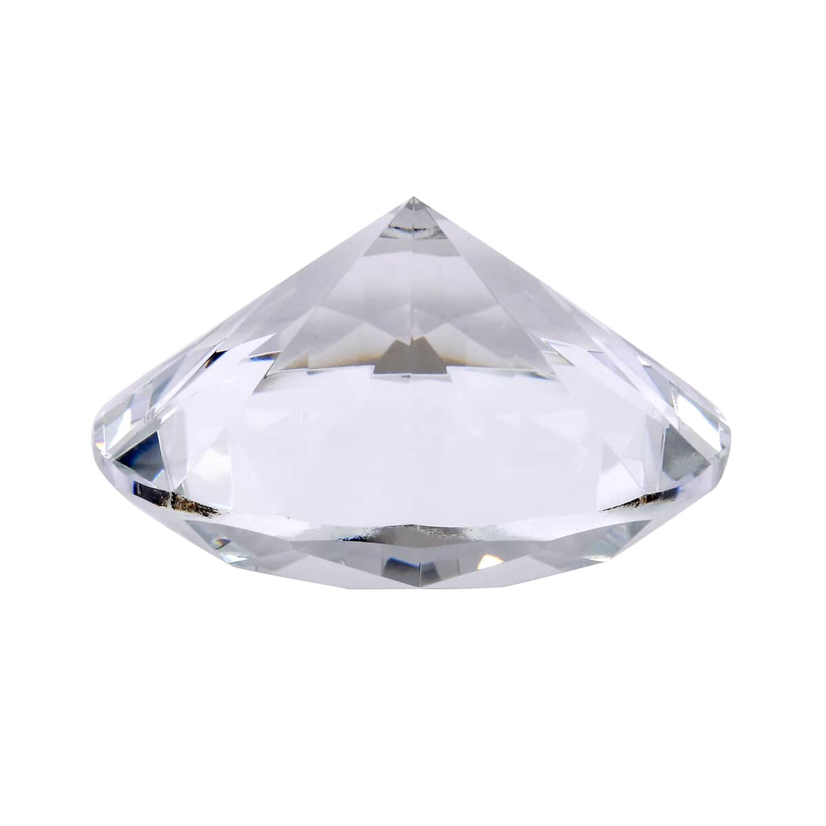 Transparent Decorative Diamond Shaped Crystal with Stand (4.72") image number 3