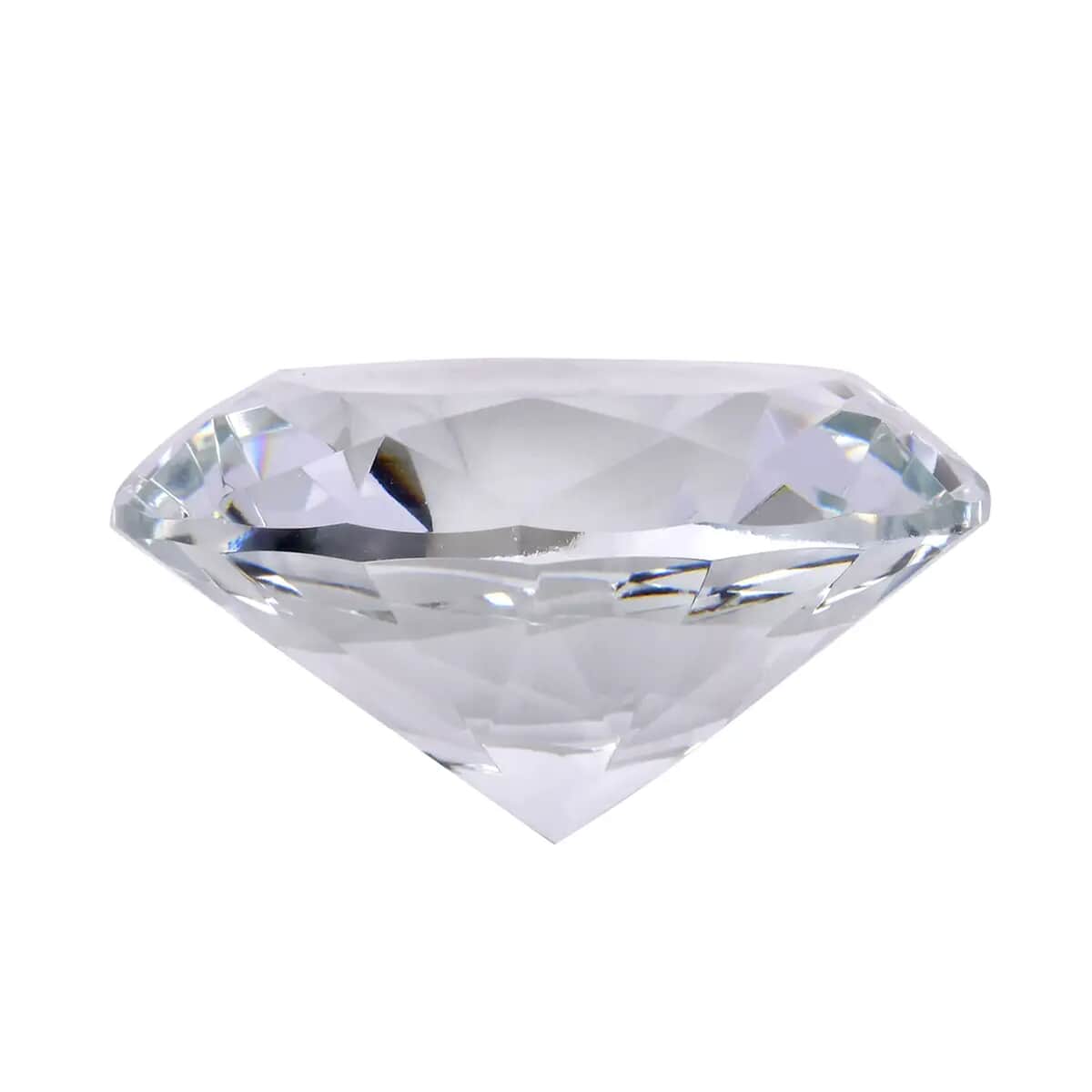 Transparent Decorative Diamond Shaped Crystal with Stand (4.72") image number 5