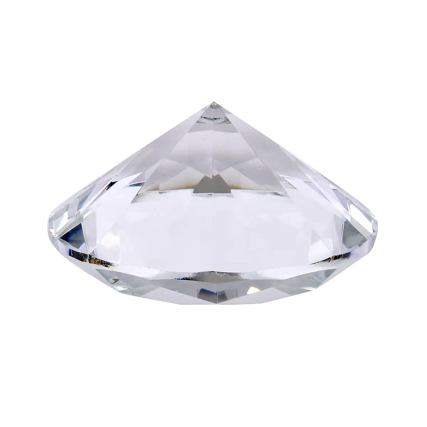 Transparent Decorative Diamond Shaped Crystal with Stand