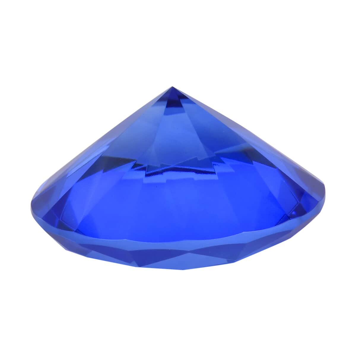 Blue Decorative Diamond Shaped Crystal with Stand image number 3