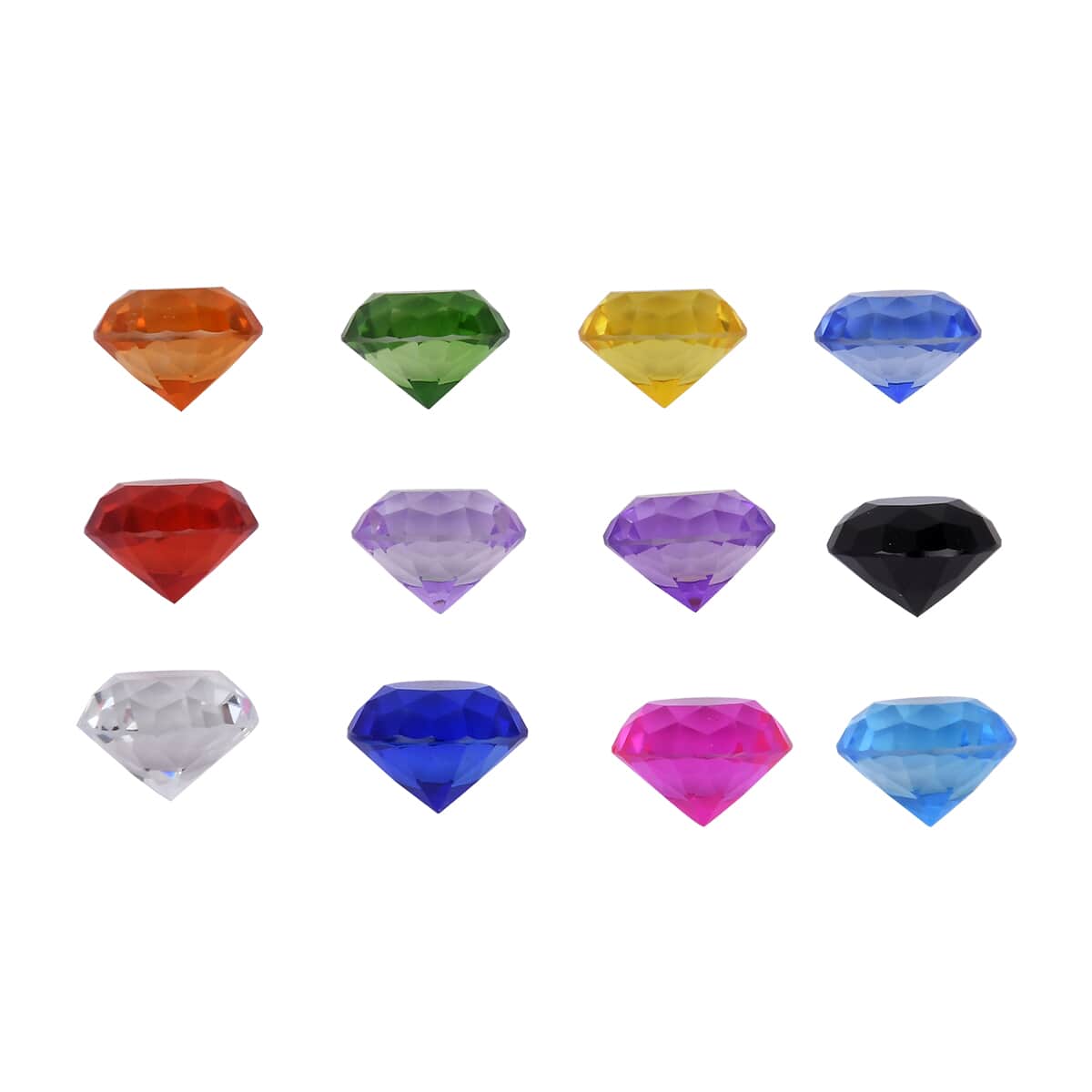 Multi Color 12pcs Decorative Crystal image number 1