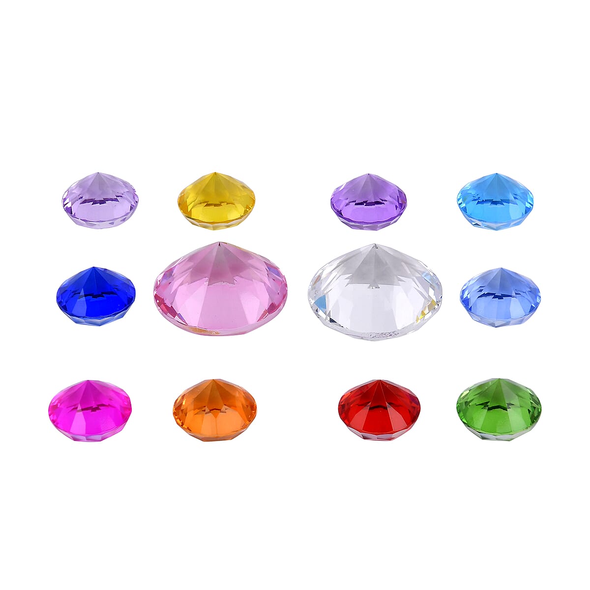 Multi Color 12pcs Decorative Crystal image number 2
