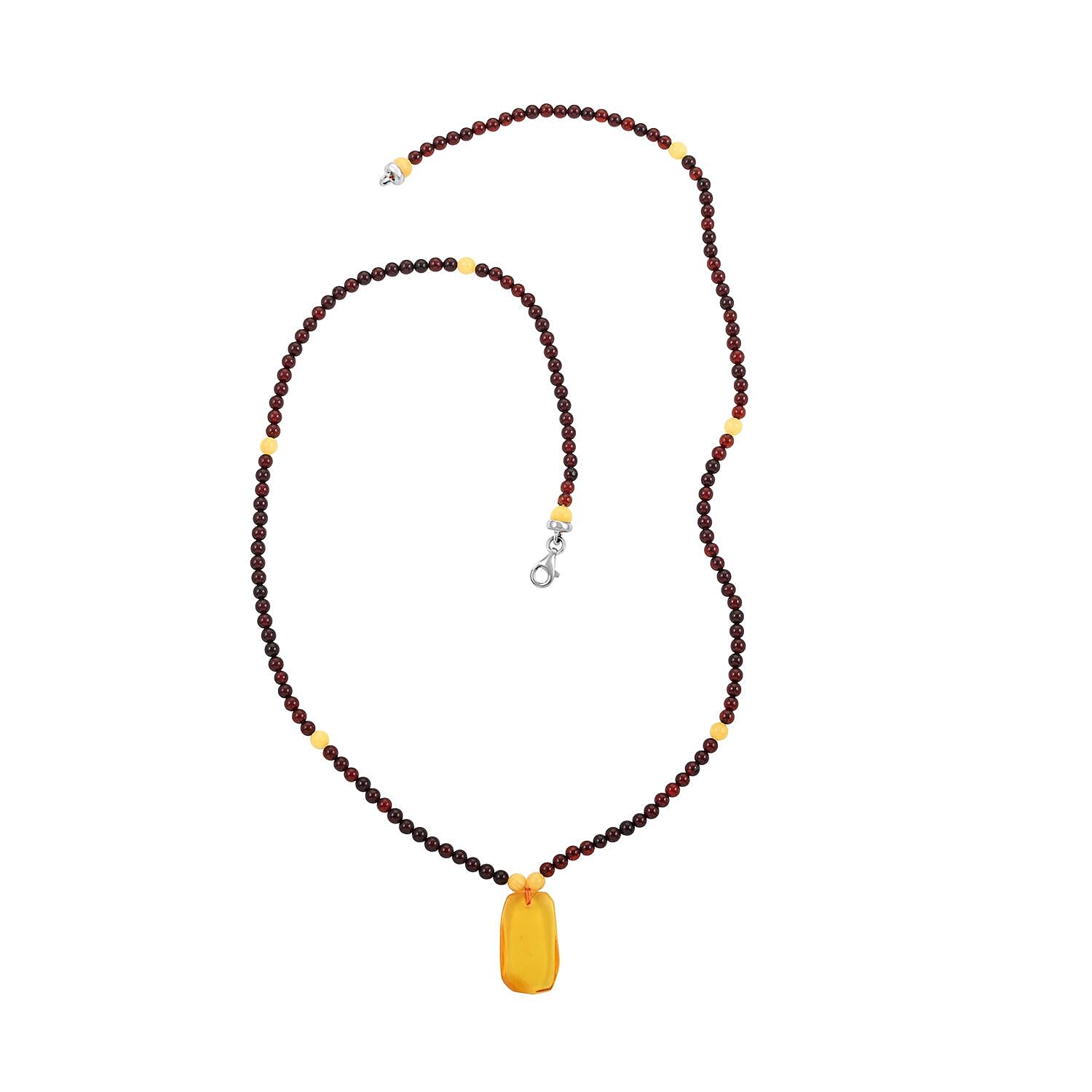 Multi Colored Amber Necklace 25 Inches