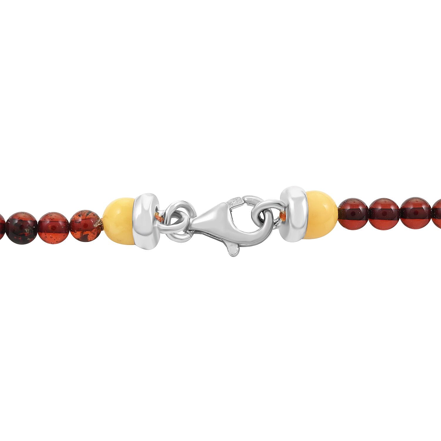 Multi Colored Amber Necklace 25 Inches