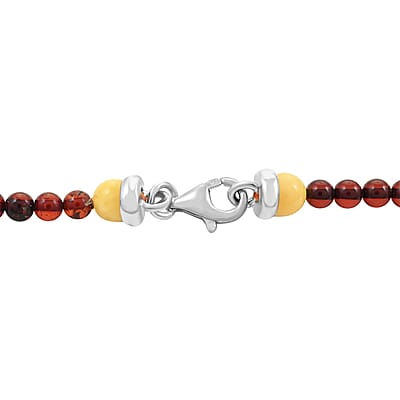 Multi Colored Amber Necklace 25 Inches