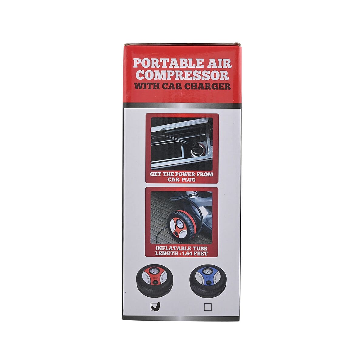 Blue Small Air Compressor Tire Inflator with Pressure Gauge Car Tire Pump image number 7