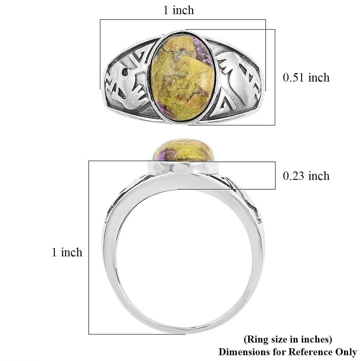 Artisan Crafted Tasmanian Stichtite Ring in Sterling Silver (Size 12.5) 4.90 ctw image number 4