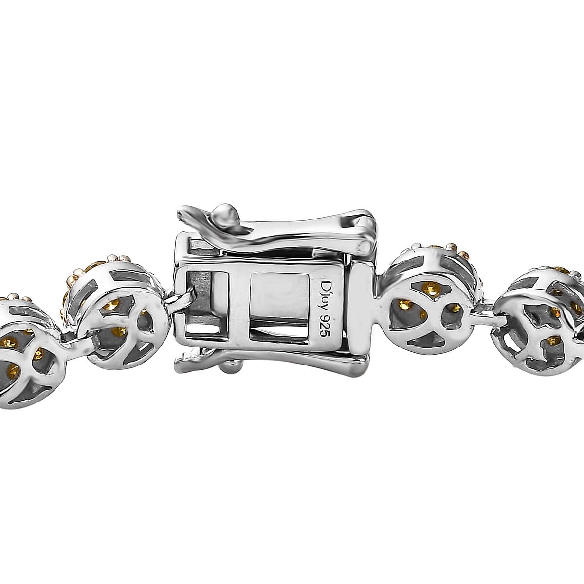 Yellow Diamond Bracelet in Platinum Over Sterling Silver (8.00 In) 5.00 ctw image number 3