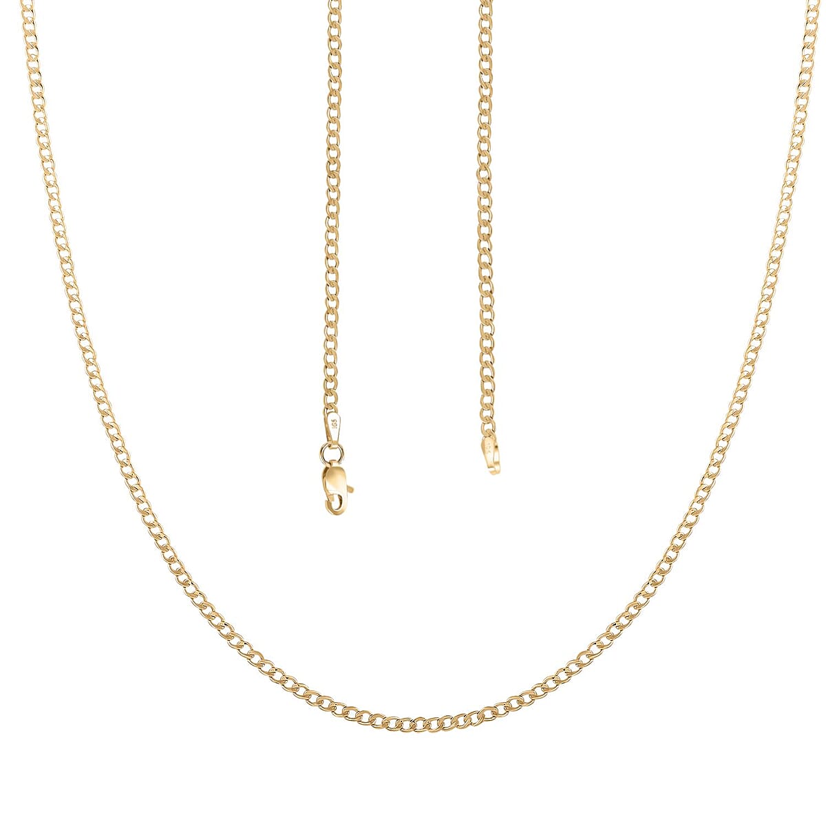 10K Yellow Gold 2mm Cuban Necklace 24 Inches 1.9 Grams image number 3