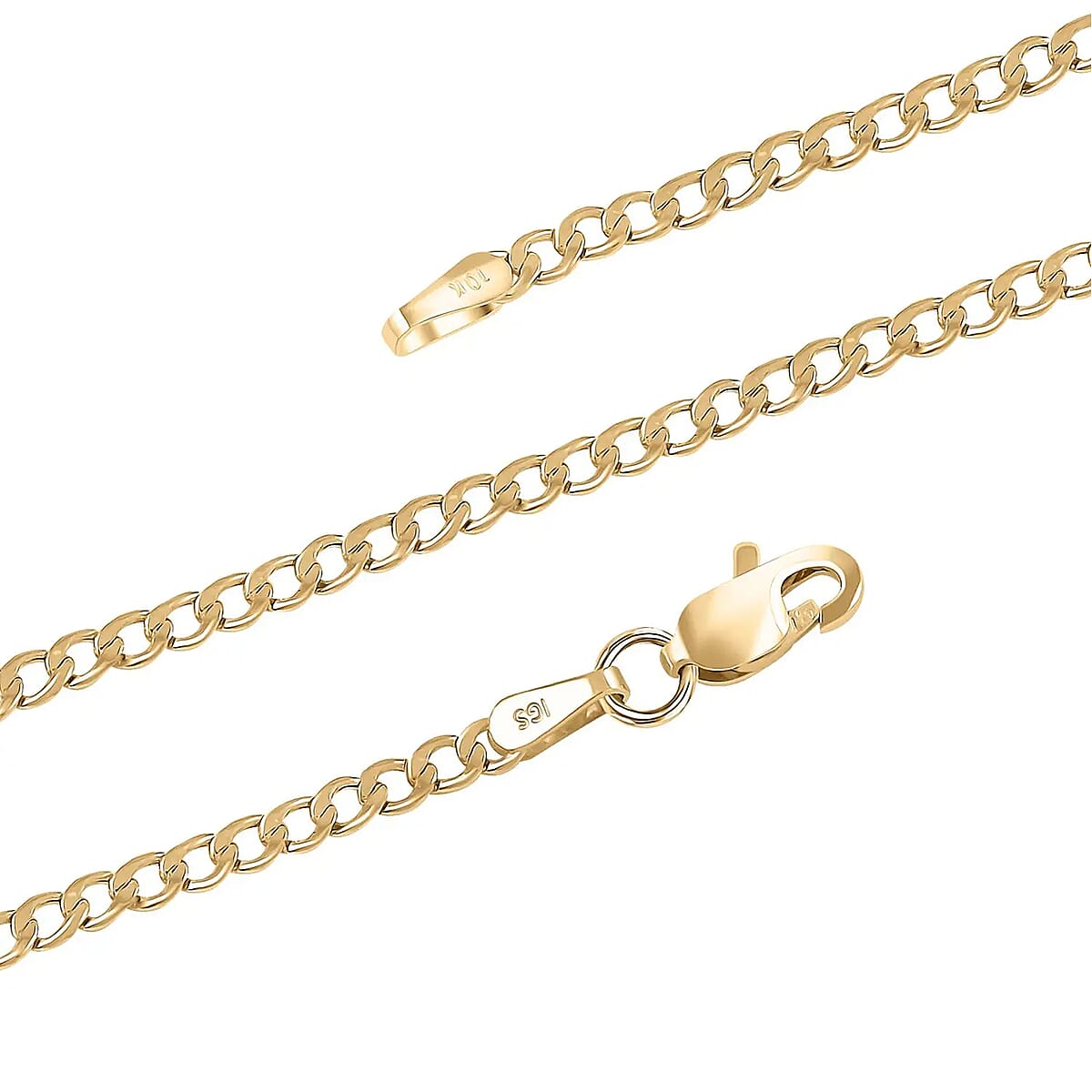 10K Yellow Gold 2mm Cuban Chain Necklace 20 Inches 1.5 Grams image number 3