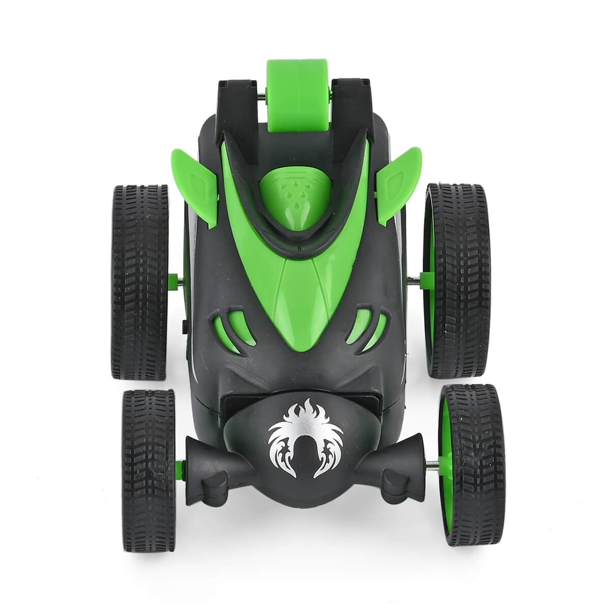 Green 4 Channels RC 360Â° Rotating Stunt Car with Lights and Remote Control (3xAAA Not Included) image number 1