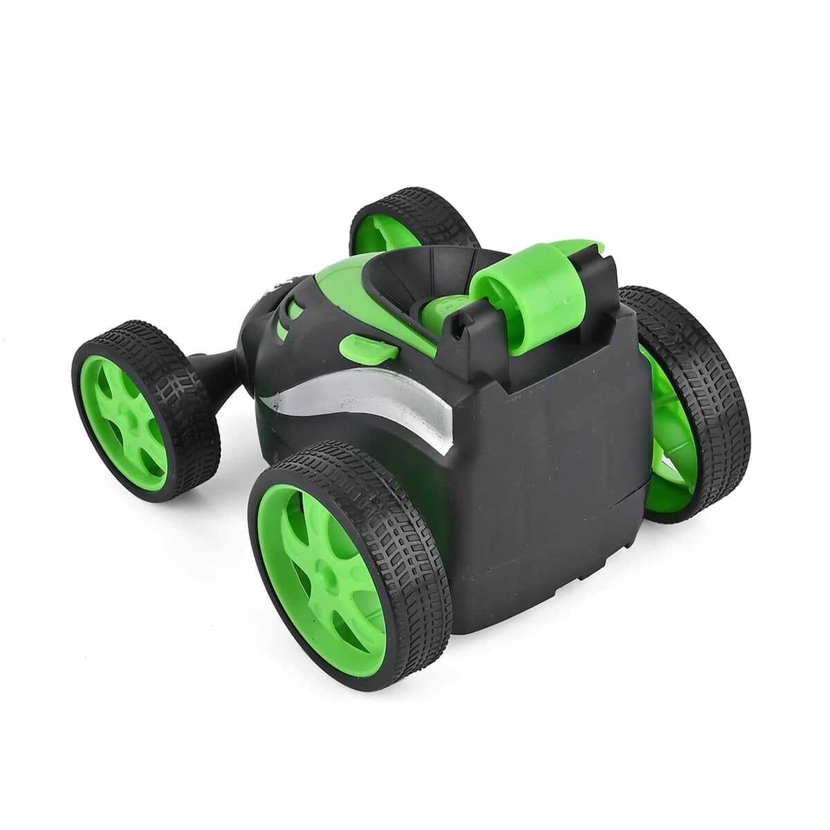 Green 4 Channels RC Stunt Car with Lights and Remote Control, Kids Stunt Car Toy For Birthday Gift (3xAAA Not Included) image number 3