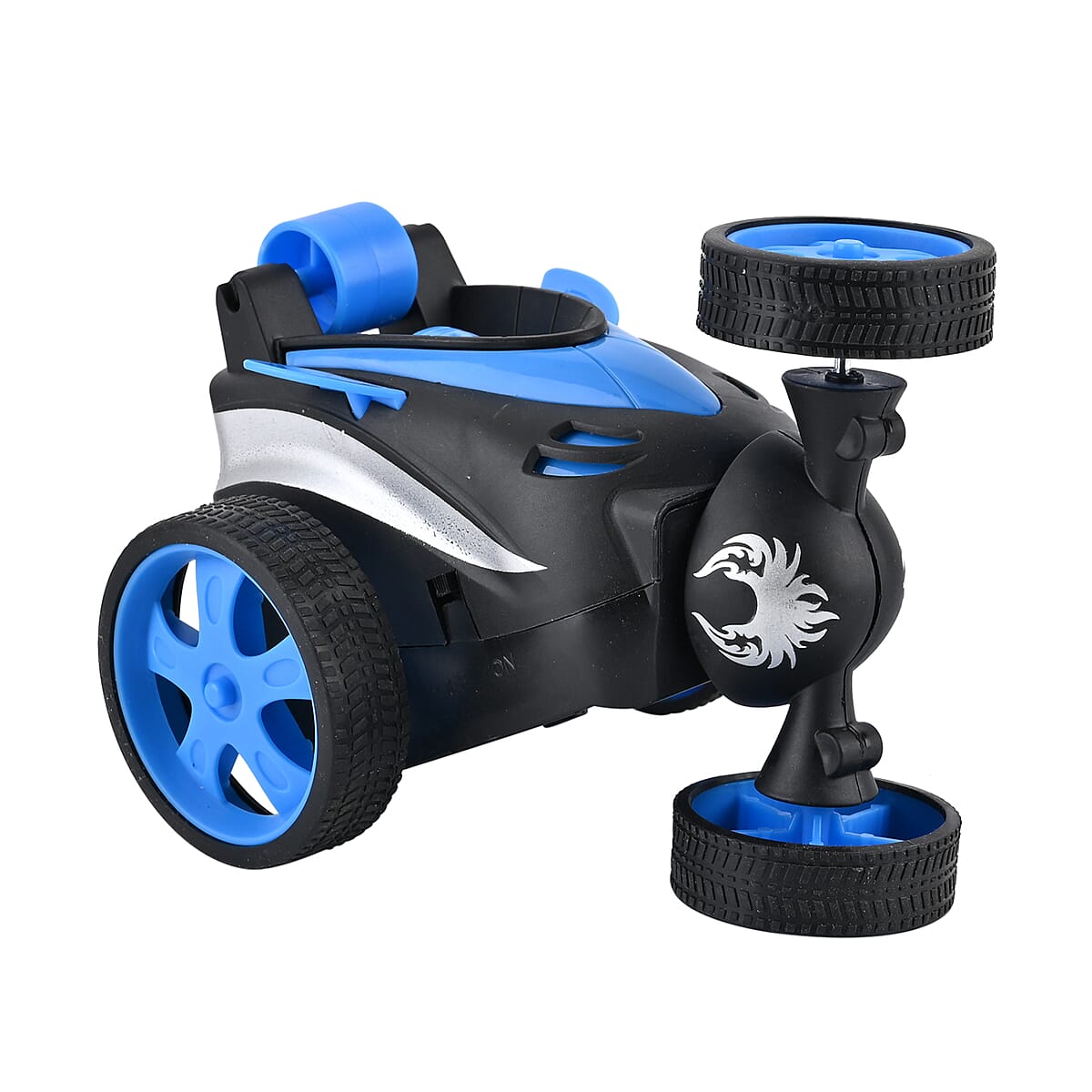 Blue 4 Channels RC Stunt Car with Lights and Remote Control, Kids Stunt Car Toy For Birthday Gift (3xAAA Not Included) image number 4