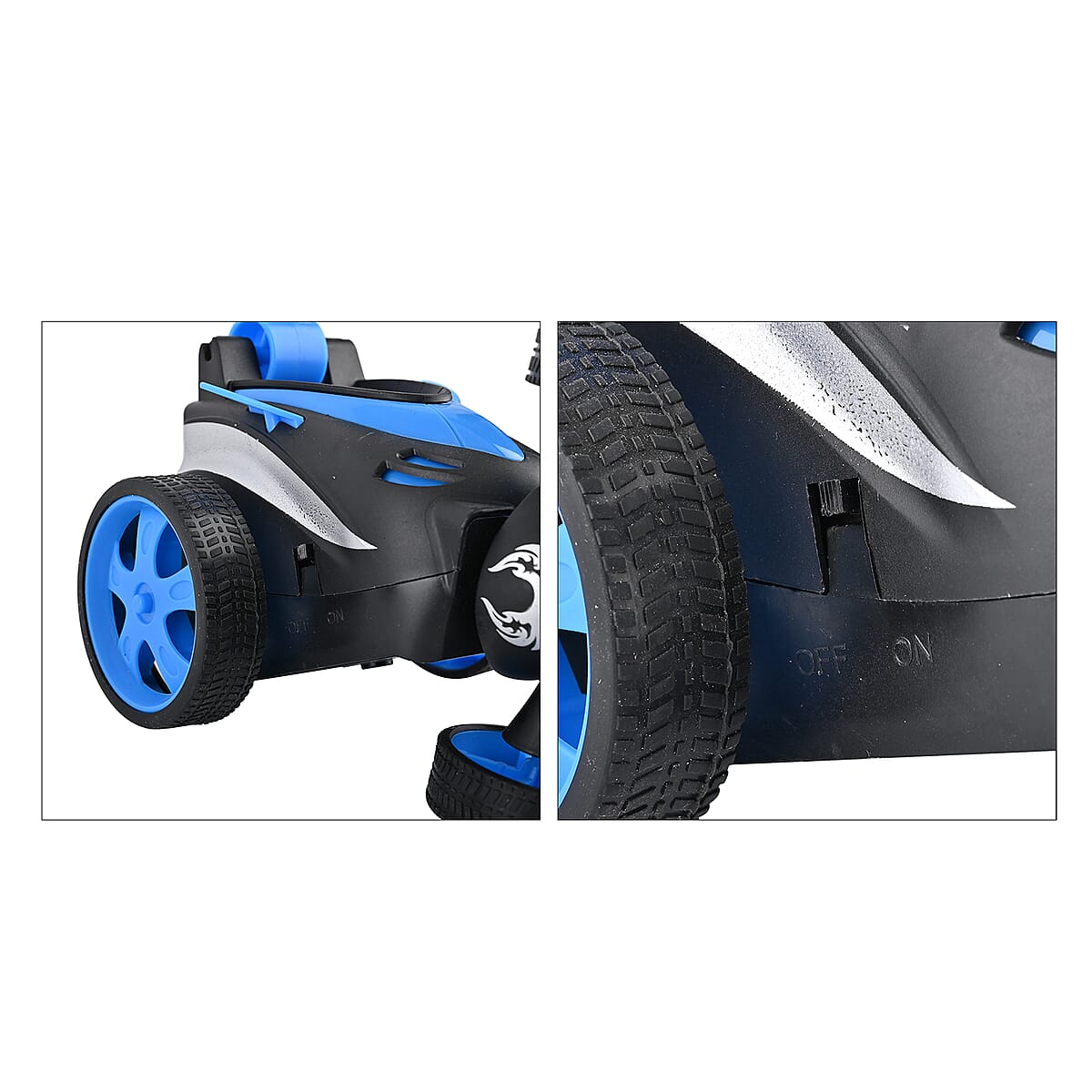 Blue 4 Channels RC Stunt Car with Lights and Remote Control, Kids Stunt Car Toy For Birthday Gift (3xAAA Not Included) image number 5