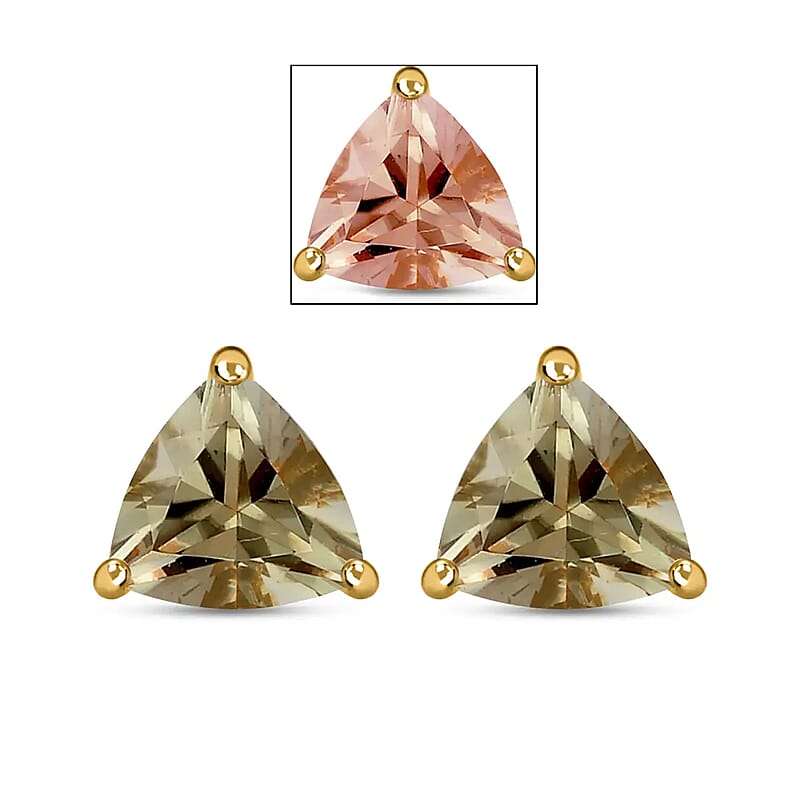 Iliana AAA Turkizite 3.00 ctw Earrings in 18K Yellow Gold, Solitaire Studs, Gold Solitaire Earrings, Engagement Gifts For Her