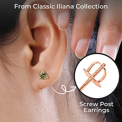 Iliana AAA Turkizite 3.00 ctw Earrings in 18K Yellow Gold, Solitaire Studs, Gold Solitaire Earrings, Engagement Gifts For Her