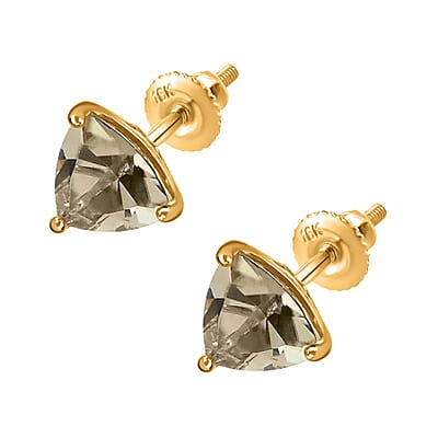 Iliana AAA Turkizite 3.00 ctw Earrings in 18K Yellow Gold, Solitaire Studs, Gold Solitaire Earrings, Engagement Gifts For Her