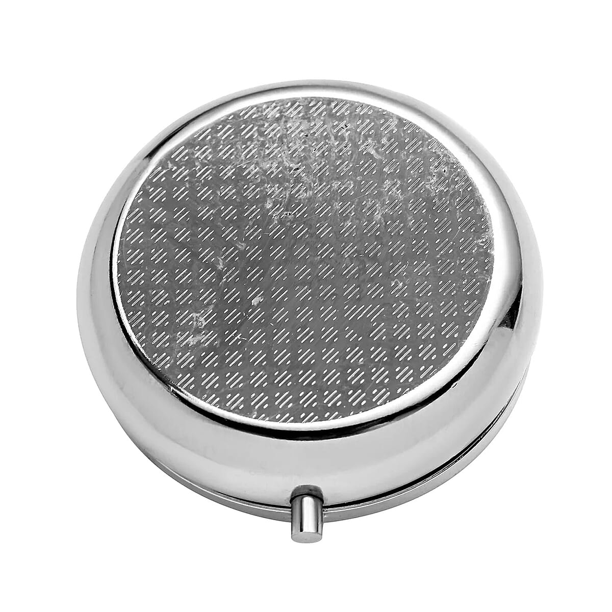 Set of 2pcs White & Black Austrian Crystal & Mirror Jewelry Box in Silvertone image number 6