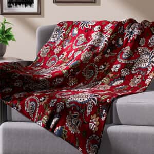 Homesmart Designer Inspired Paisley Pattern Super Soft and Warm Printed Flannel Blanket