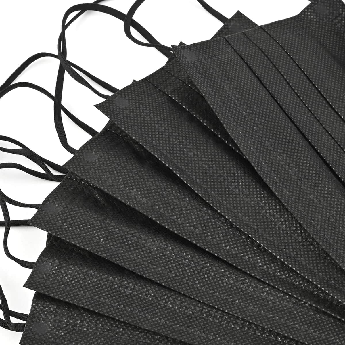 Set of 50 Black 3ply Protective Masks (Non Returnable) in Stock image number 4