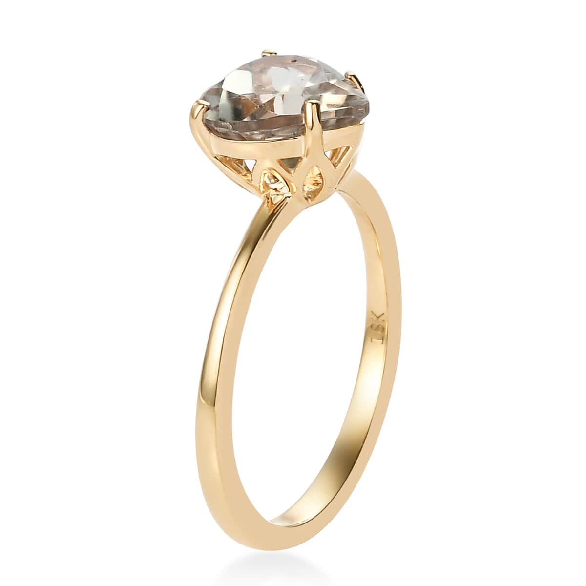 ILIANA 18K Yellow Gold AAA Turkizite Solitaire Ring 3 Grams 2.70 ctw image number 3