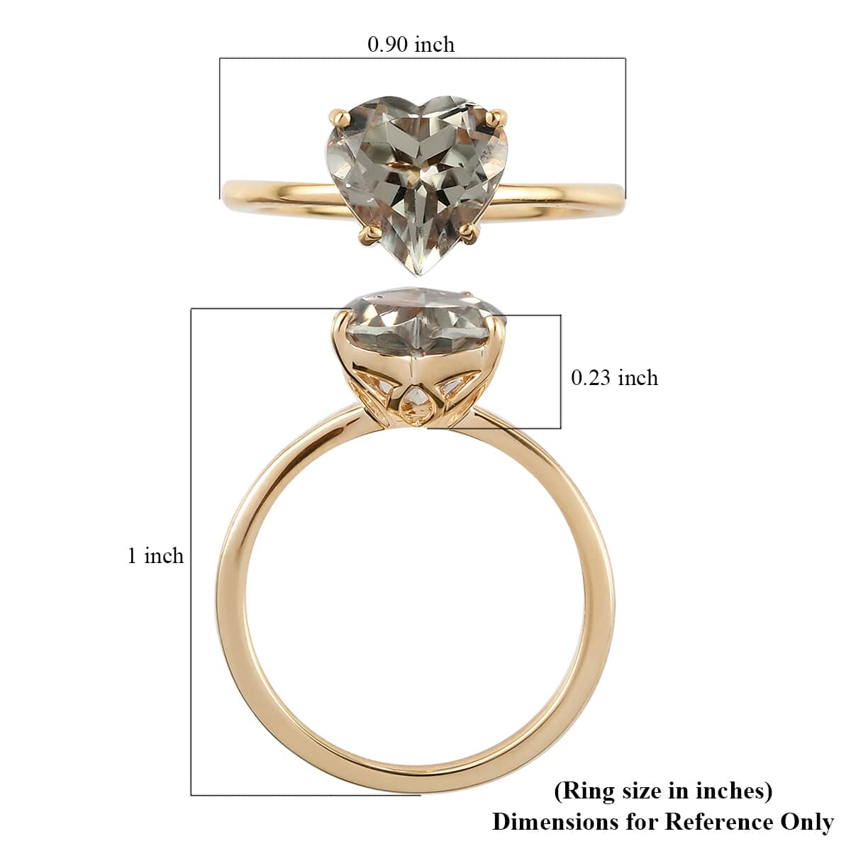 ILIANA 18K Yellow Gold AAA Turkizite Solitaire Ring 3 Grams 2.70 ctw image number 5