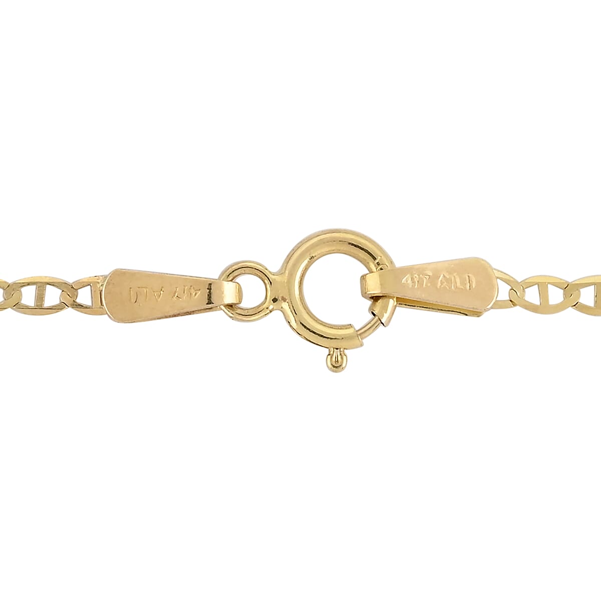 10K Yellow Gold 1.40mm Flat Marina Chain 18 Inches image number 2