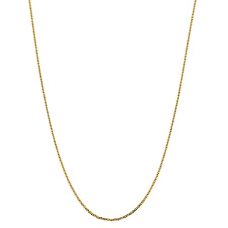 10K Yellow Gold 1.40mm Flat Marina Chain 20 Inches image number 0