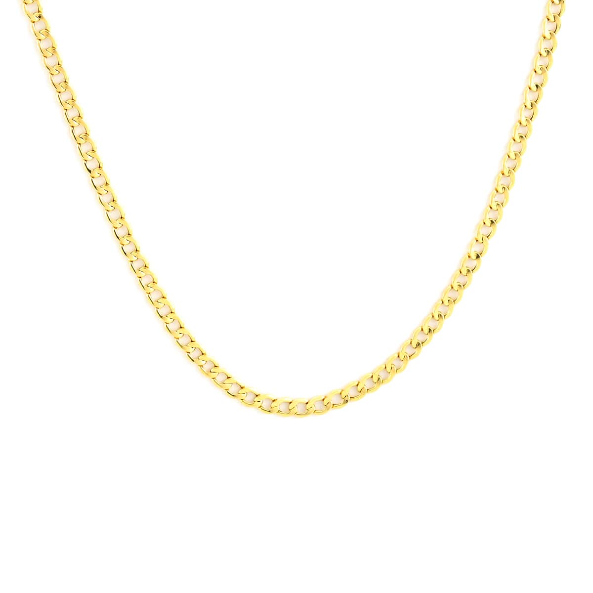 10K Yellow Gold 2.1mm Curb Chain 22 Inches 1.50 Grams image number 0