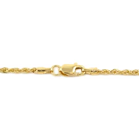 10K Yellow Gold Rope Chain 18 Inches 1.30 Grams image number 2